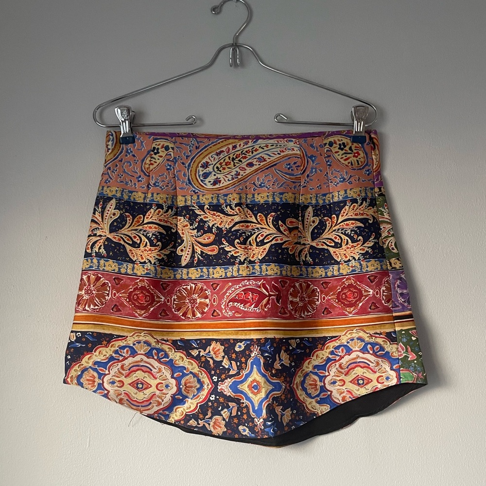 Zara Moroccan Printed Skirt SZ M